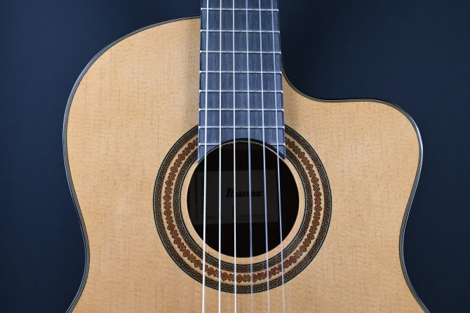 Ibanez GA6CE-AM Amber High Gloss Classical Guitar #299