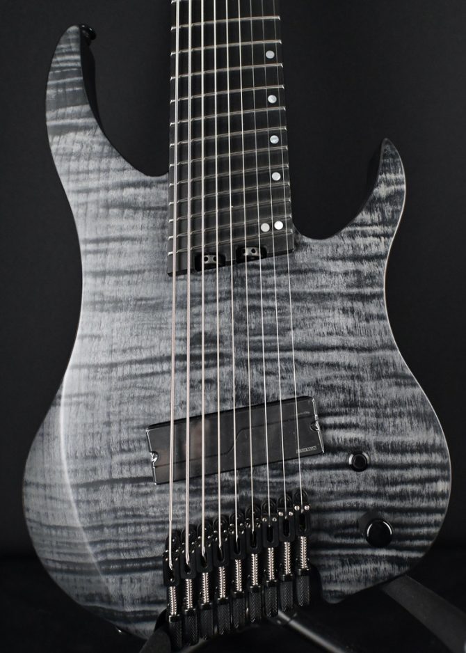 Legator G9F-BK Satin Flame Maple Black 9-string Multi-Scale #162