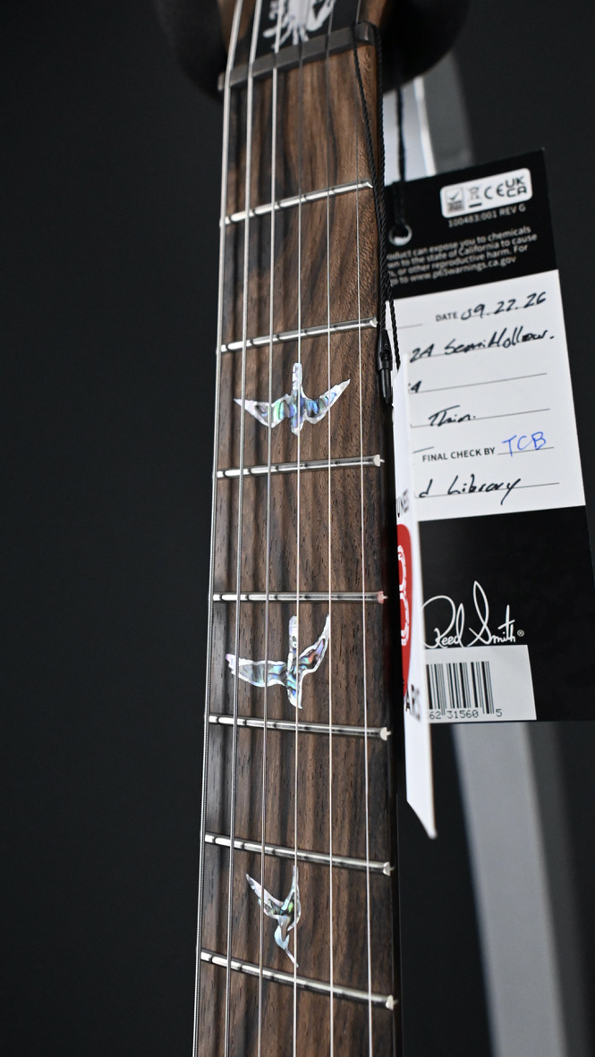 PRS Wood Library Custom 24 Semi-Hollow Quilt 10-Top Laguna #654