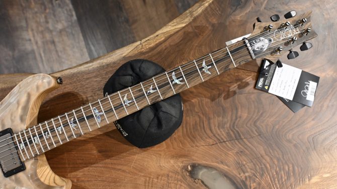 PRS Wood Library Custom 24 Semi-Hollow Quilt 10-Top Frostbite #656