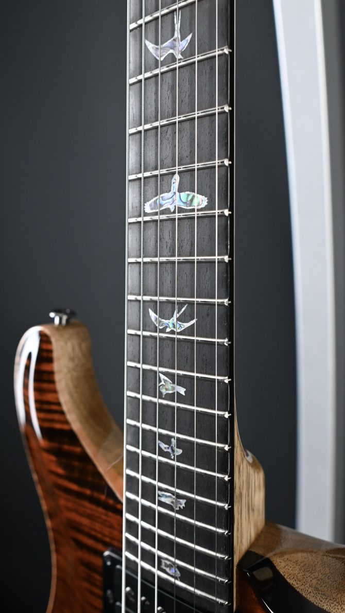 PRS Wood Library Custom 24 Semi-Hollow One-Piece Artist Grade Top Espresso #011