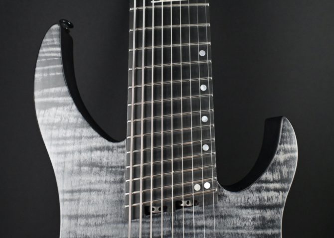 Legator G9F-BK Satin Flame Maple Black 9-string Multi-Scale #162