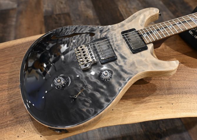 PRS Wood Library Custom 24 Semi-Hollow Quilt 10-Top Frostbite #656