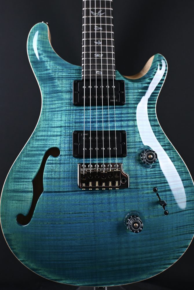 PRS Wood Library Custom 24 Semi-Hollow One-Piece Artist Grade Top Laguna #010