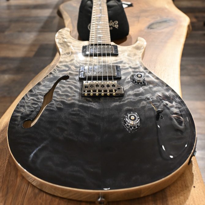 PRS Wood Library Custom 24 Semi-Hollow Quilt 10-Top Frostbite #656
