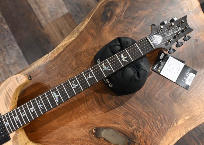 PRS Wood Library Custom 24 Semi-Hollow One-Piece Artist Grade Top Frostbite #013