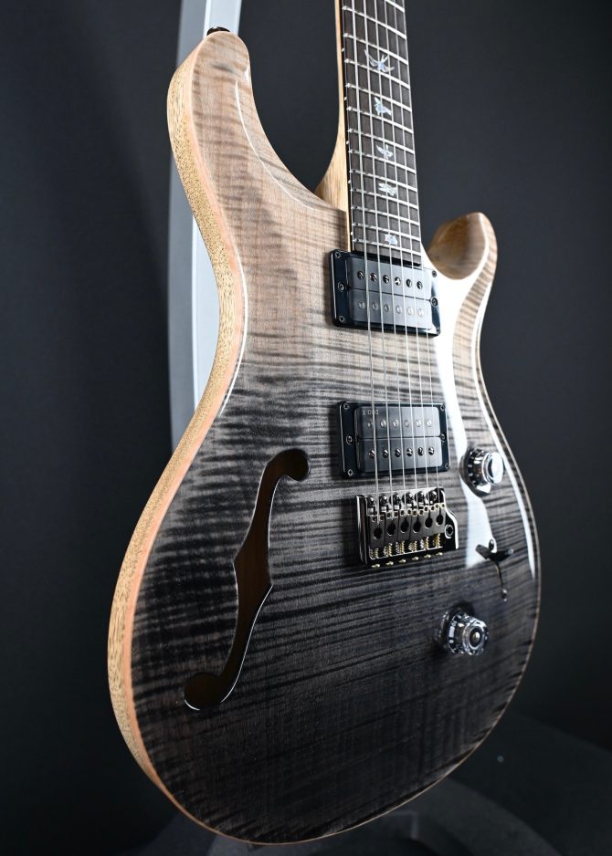 PRS Wood Library Custom 24 Semi-Hollow One-Piece Artist Grade Top Frostbite #013