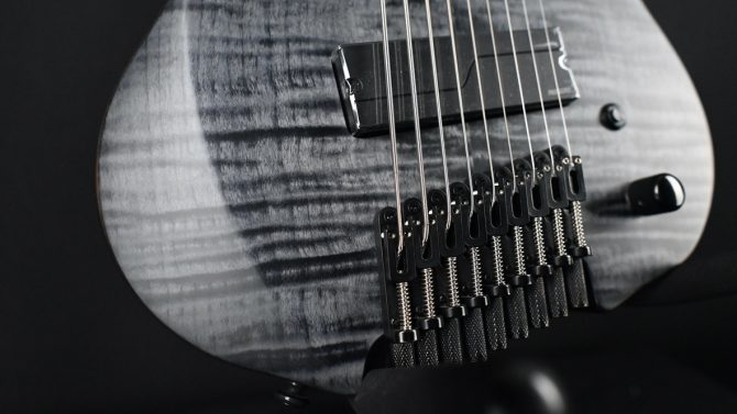 Legator G9F-BK Satin Flame Maple Black 9-string Multi-Scale #162