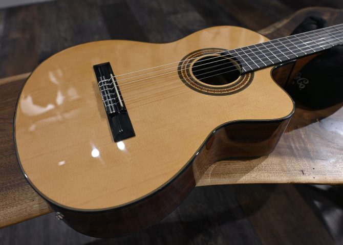 Ibanez GA6CE-AM Amber High Gloss Classical Guitar #299