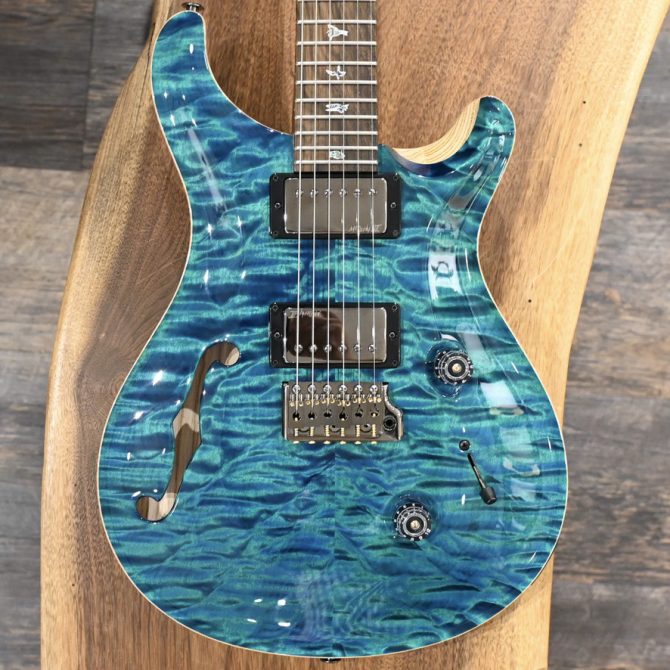PRS Wood Library Custom 24 Semi-Hollow Quilt 10-Top Laguna #654