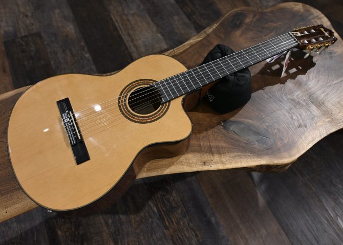 Ibanez GA6CE-AM Amber High Gloss Classical Guitar #299