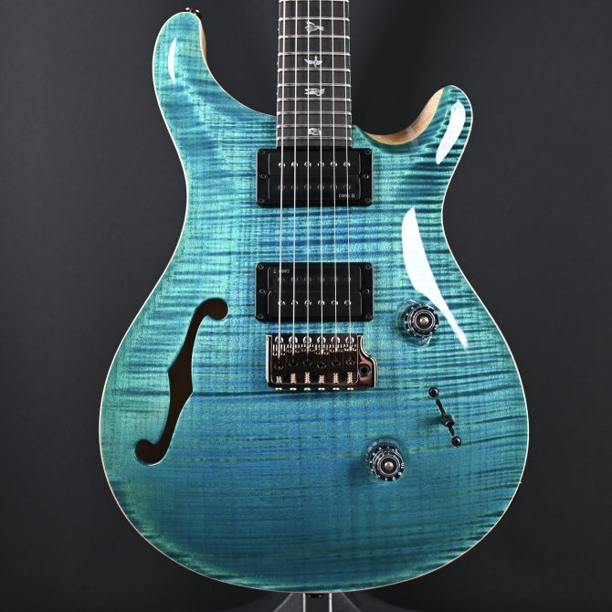 PRS Wood Library Custom 24 Semi-Hollow One-Piece Artist Grade Top Laguna #010