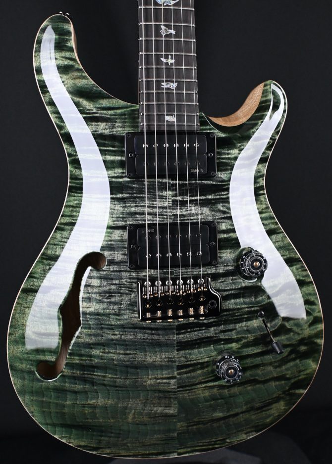 PRS Wood Library Custom 24 Semi-Hollow 10-Top Sage #012