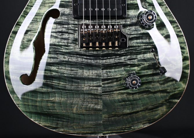PRS Wood Library Custom 24 Semi-Hollow 10-Top Sage #012