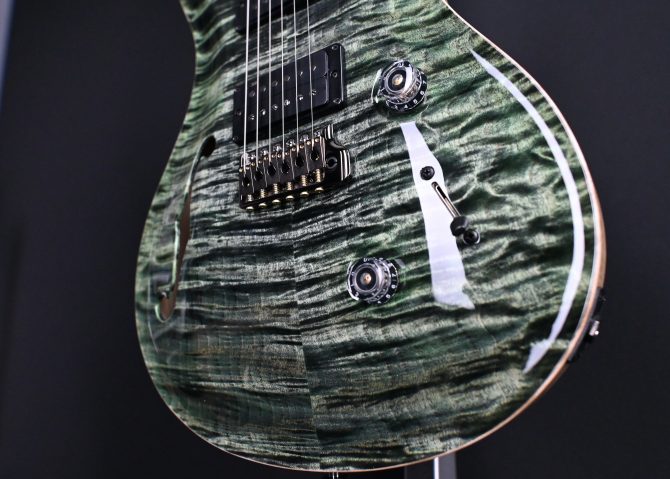 PRS Wood Library Custom 24 Semi-Hollow 10-Top Sage #012