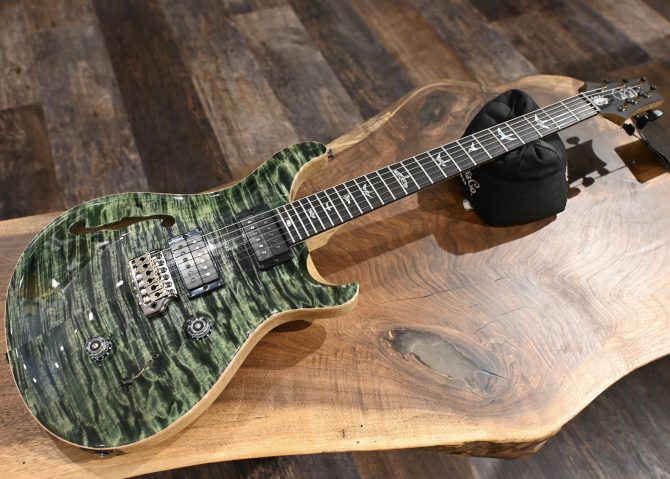 PRS Wood Library Custom 24 Semi-Hollow 10-Top Sage #012