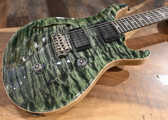 PRS Wood Library Custom 24 Semi-Hollow 10-Top Sage #012