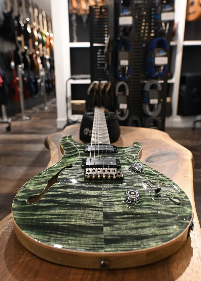 PRS Wood Library Custom 24 Semi-Hollow 10-Top Sage #012