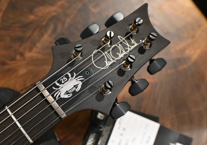 PRS Wood Library Custom 24 Semi-Hollow One-Piece Artist Grade Top Frostbite #013