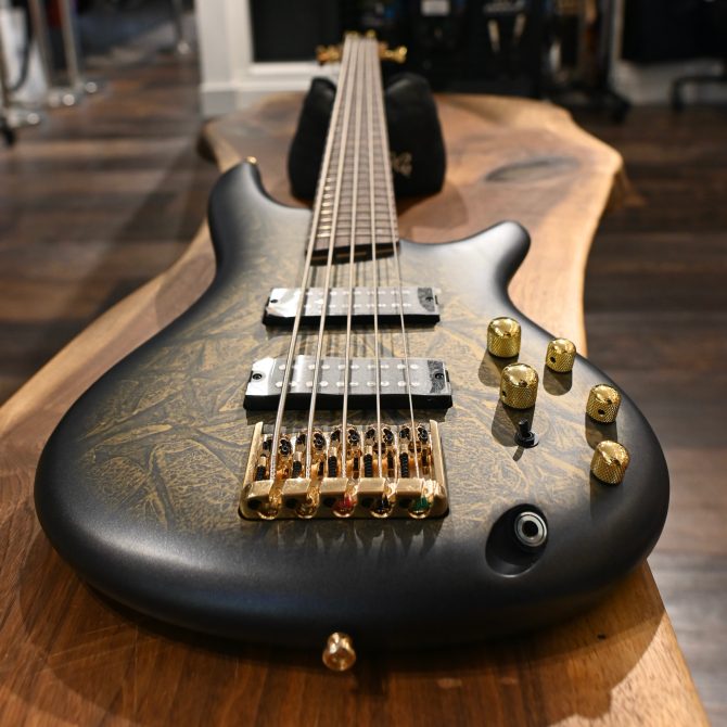 Ibanez SR305EDX-FDM 5-String Bass Guitar Frozen Gold Matte #131