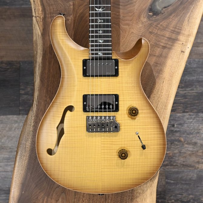 PRS Wood Library Custom 24 Semi-Hollow 10-Top Livingston Lemondrop 2024