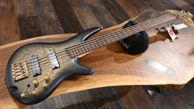 Ibanez SR305EDX-FDM 5-String Bass Guitar Frozen Gold Matte #131