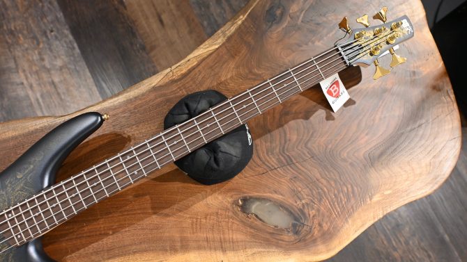Ibanez SR305EDX-FDM 5-String Bass Guitar Frozen Gold Matte #131