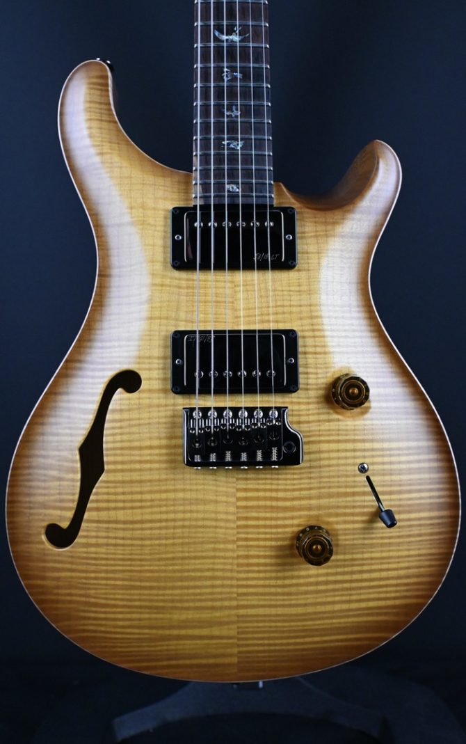 PRS Wood Library Custom 24 Semi-Hollow 10-Top Livingston Lemondrop 2024