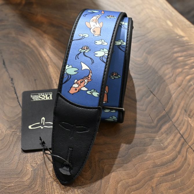 PRS Limited Edition Private Stock "Koi Inlay" Guitar Strap Blue